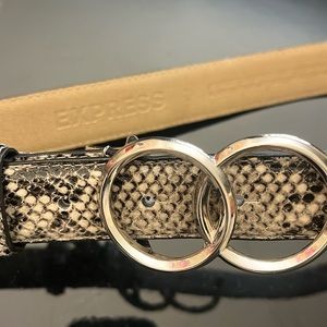 Express Snakeskin Belts for women